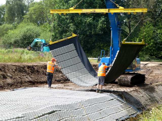 für den Fall extremer Wasserstände Überschlag in den Rodebach