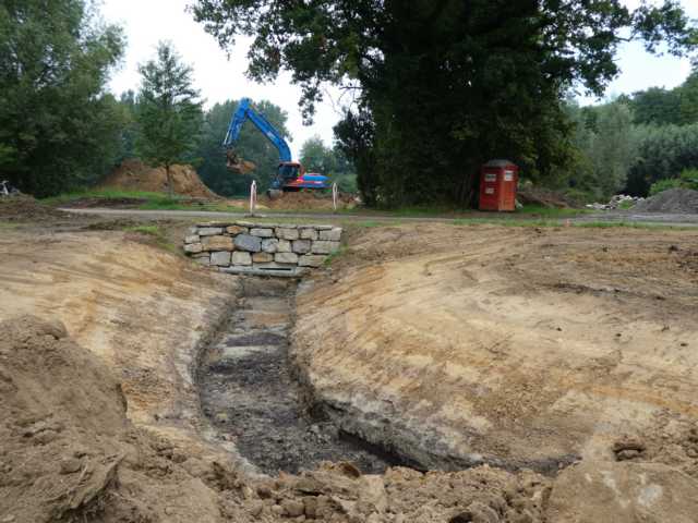 der neue moerasloop Richtung Roermolen nahm Form an